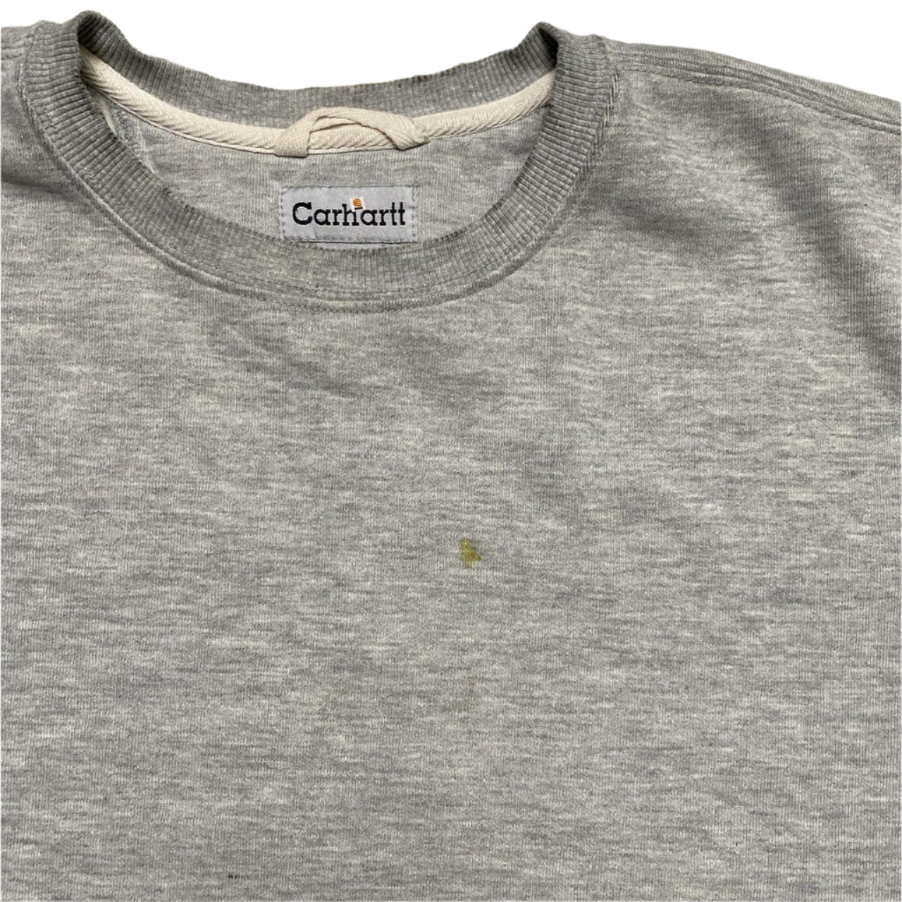 Carhartt Vintage 90’s Grey and White Jumper (XL)