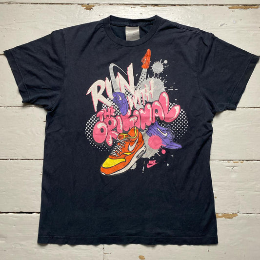Nike Vintage Black Running T Shirt