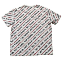 True Religion Red Contrast Stitch White and Black T Shirt (L)