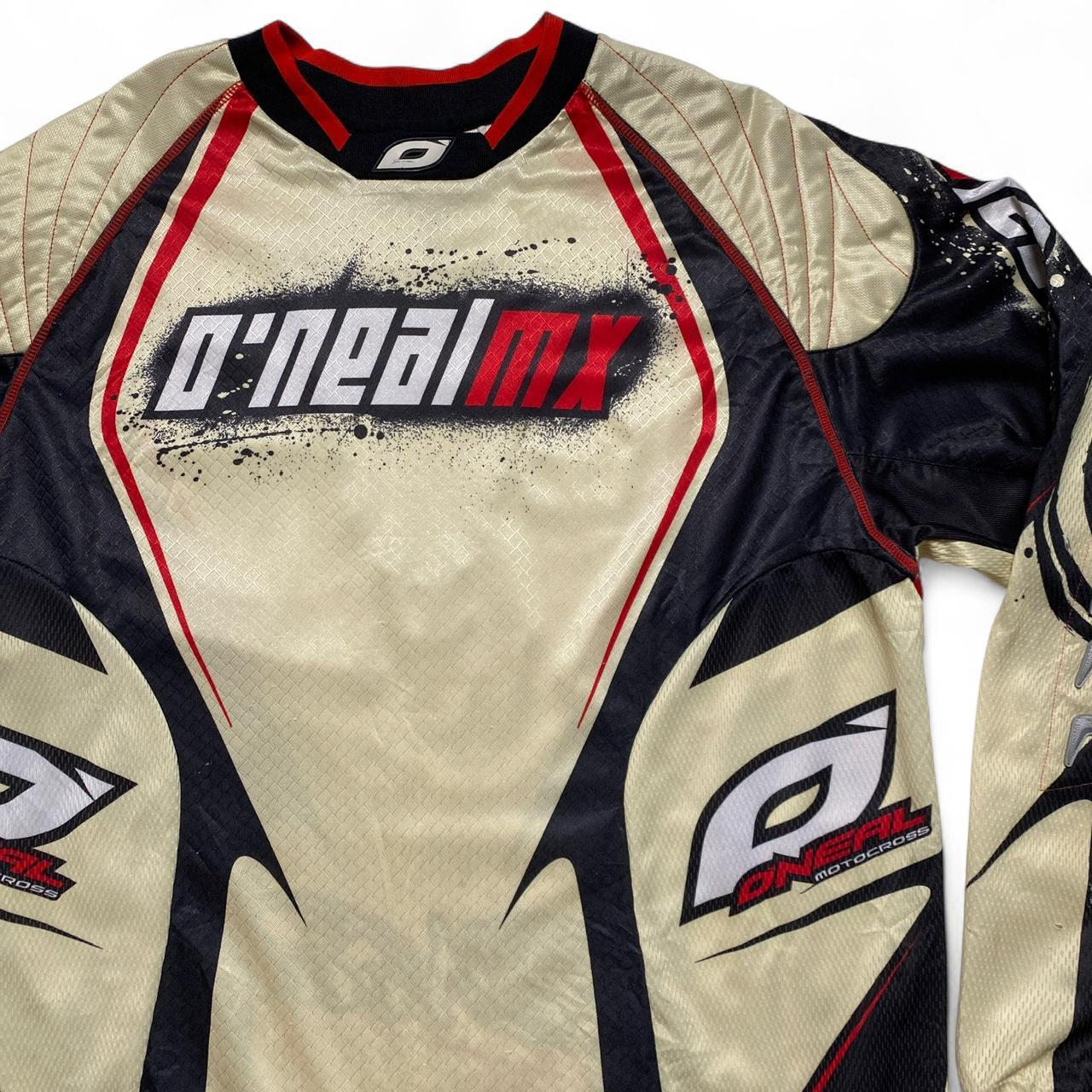 O'Neal MX Motocross Jersey Cream Black and Red (M)