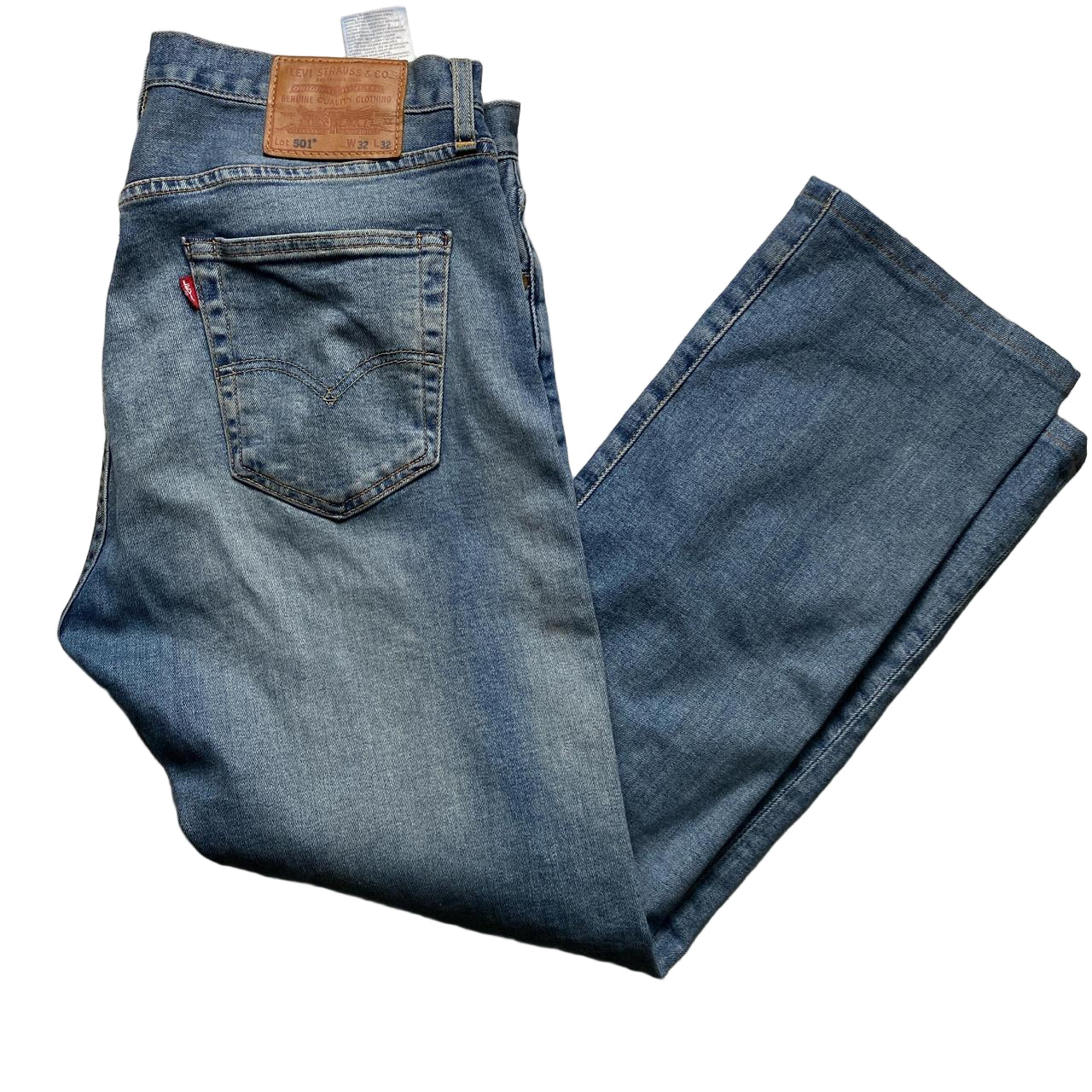 Levis 501 Light Blue Jeans (32W)