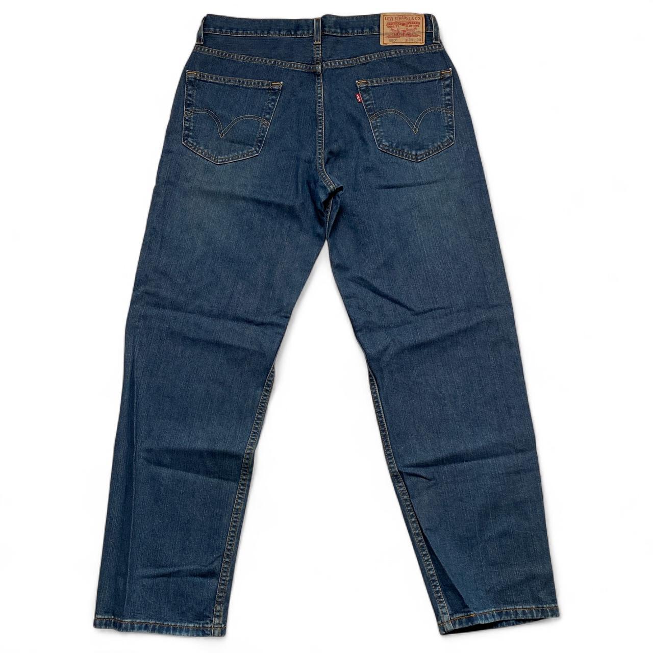 Levis 550 Navy Baggy Vintage Jeans (34W)