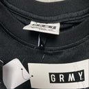 Grimey Black and Green Clovers Long Sleeve Football Jersey (M)