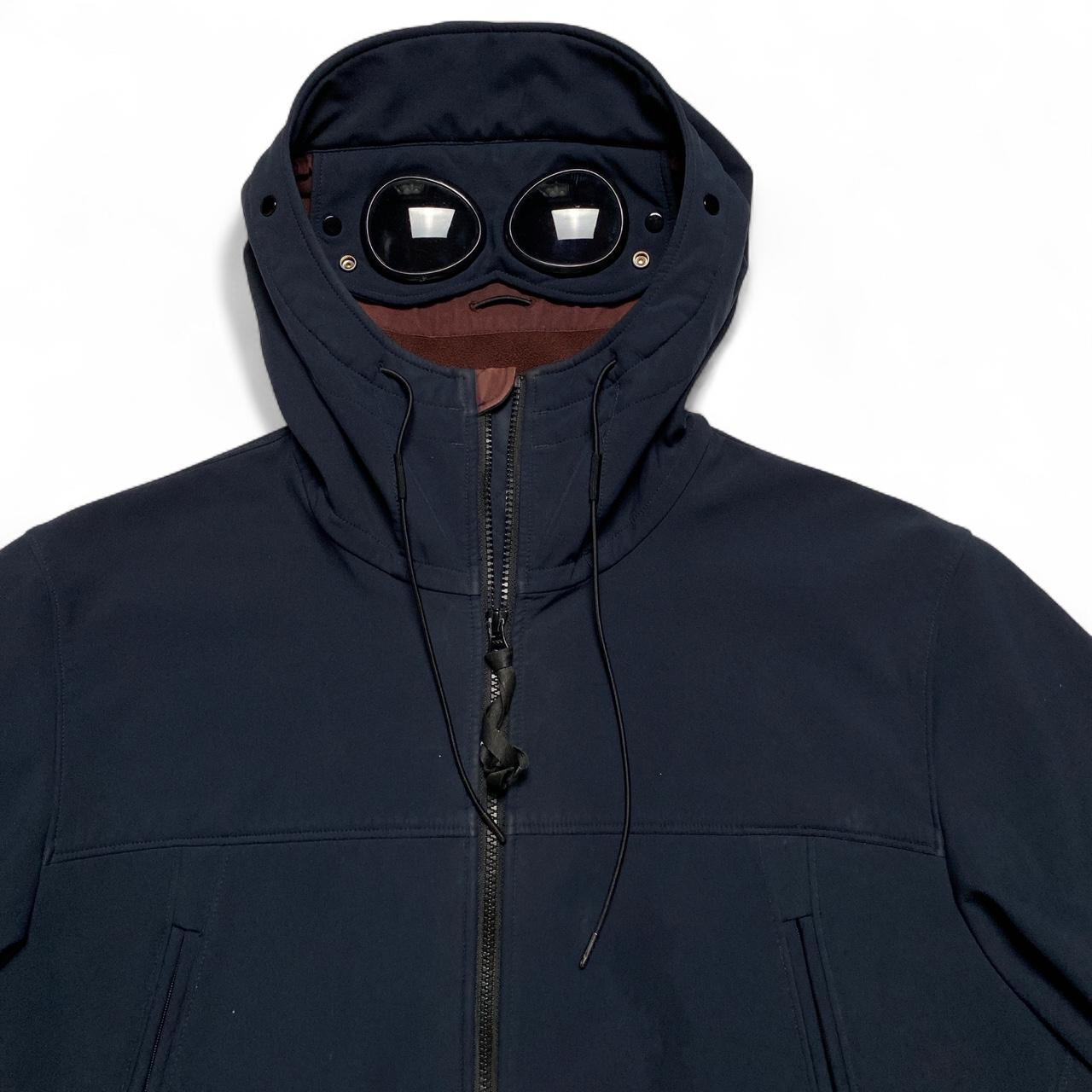 CP Company Shell Google Navy and Red Fleece Interior Jacket