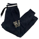 Nike Black and White Spellout Joggers (S)