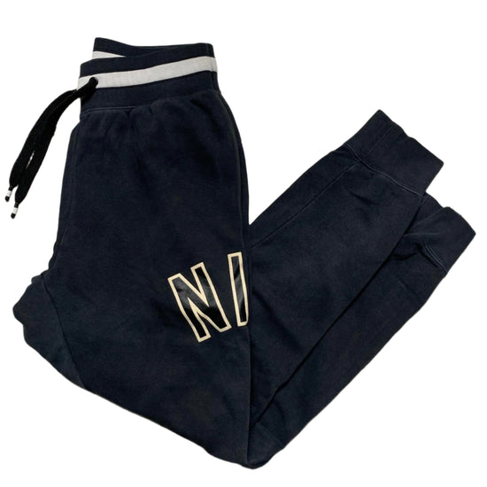 Nike Black and White Spellout Joggers (S)