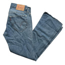 Levis 907 Vintage Flared Baggy Distressed Jeans (34W)