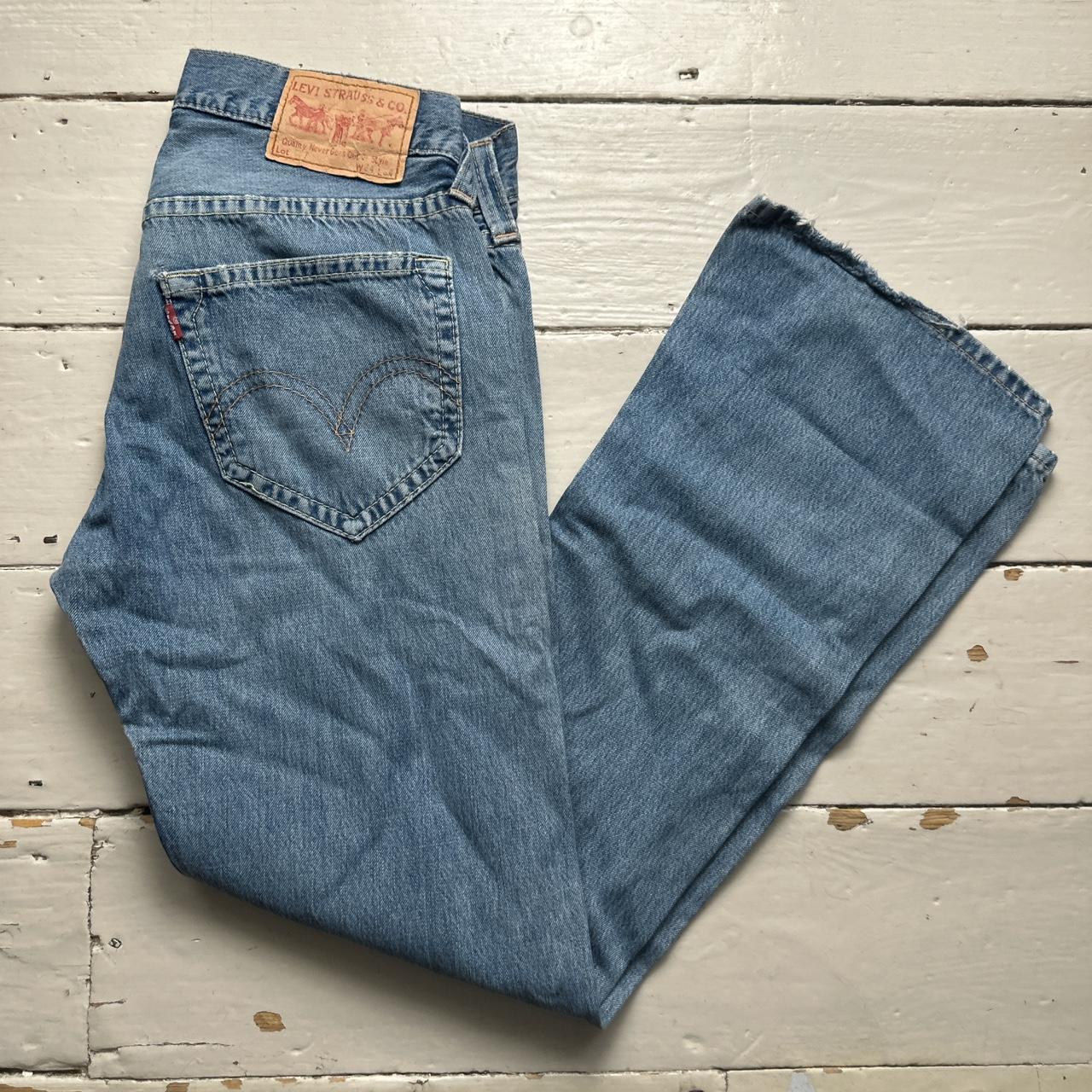 Levis 907 Vintage Flared Baggy Distressed Jeans