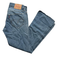 Levis 907 Vintage Flared Baggy Distressed Jeans (34W)