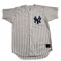 New York Yankees Vintage 90’s y2k White and Navy Pinstripe Baseball Jersey (XL)