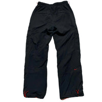 Nike Air Max LTD Black and Red Shell Cargo Trackpant Baggy Bottoms (M)