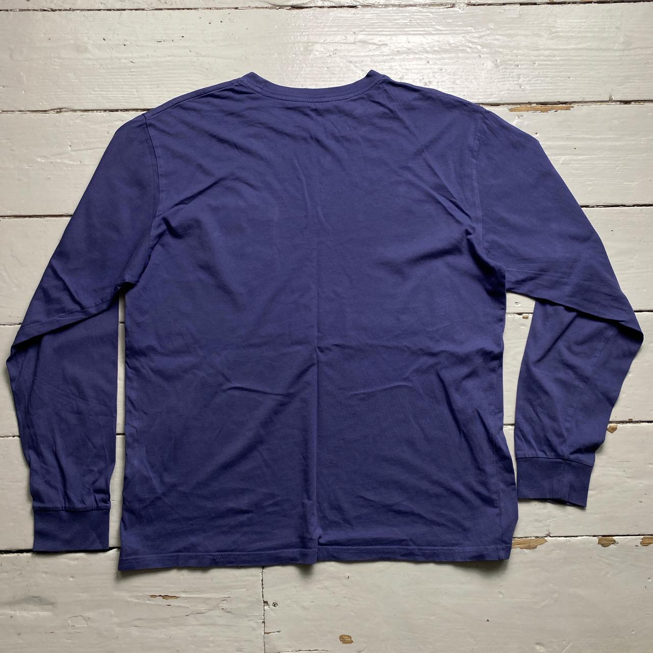 Carhartt WIP Blue Lavender Long Sleeve Pocket T Shirt