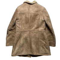 O’Ned Vintage Sheepskin Light Brown Long Coat (L)
