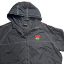 Wales Rugby Windbreaker Jacket Black and Red )XL)