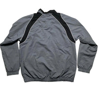 Nike Swoosh Grey Black and White Shell Tracksuit Jacket (L)