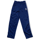 Adidas Vintage Navy and White Trackpant Bottoms (XS)