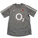 Nike England Rugby O2 Grey and White Jersey (M)