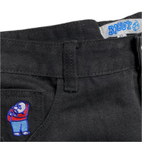 Polar Skate Co Big Boy Baggy Black Jeans (34W)