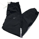 Nike Vintage Club Spellout Black and White Shell Trackpant Baggy Bottoms (M)
