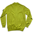 Stone Island Fluorescent Highlighter Yellow Lime Button Up Cardigan Jumper (L)