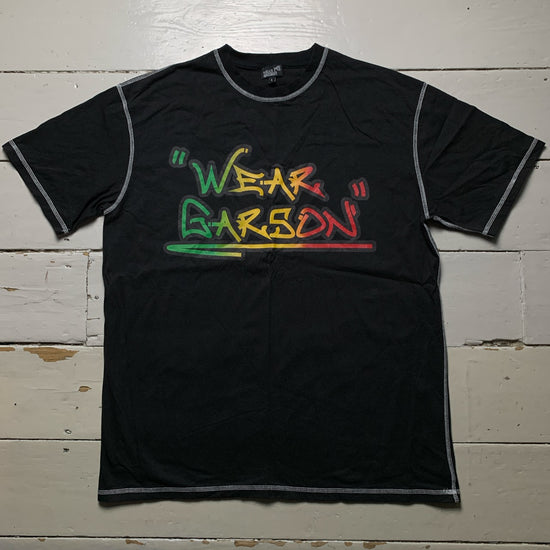 Rasta Gradient Graffiti T Shirt