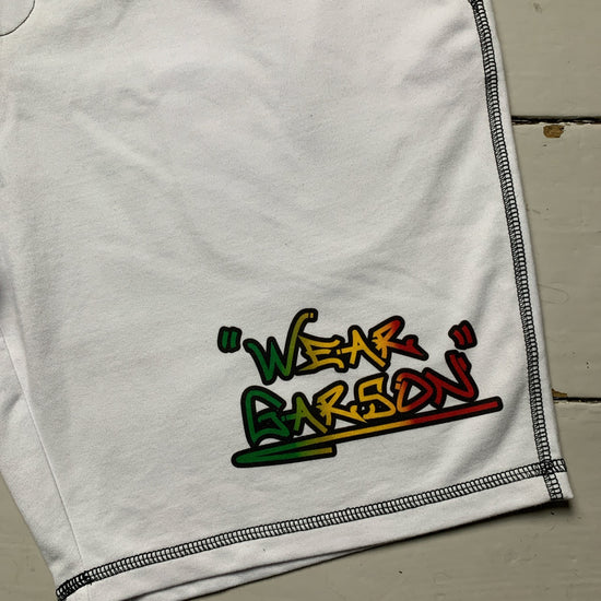 Rasta Gradient Graffiti Shorts