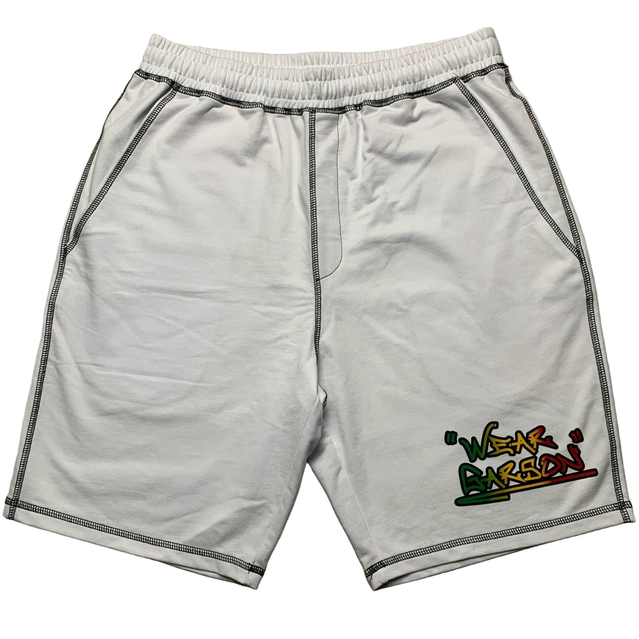 Rasta Gradient Graffiti Shorts ((S/M/L/XL)