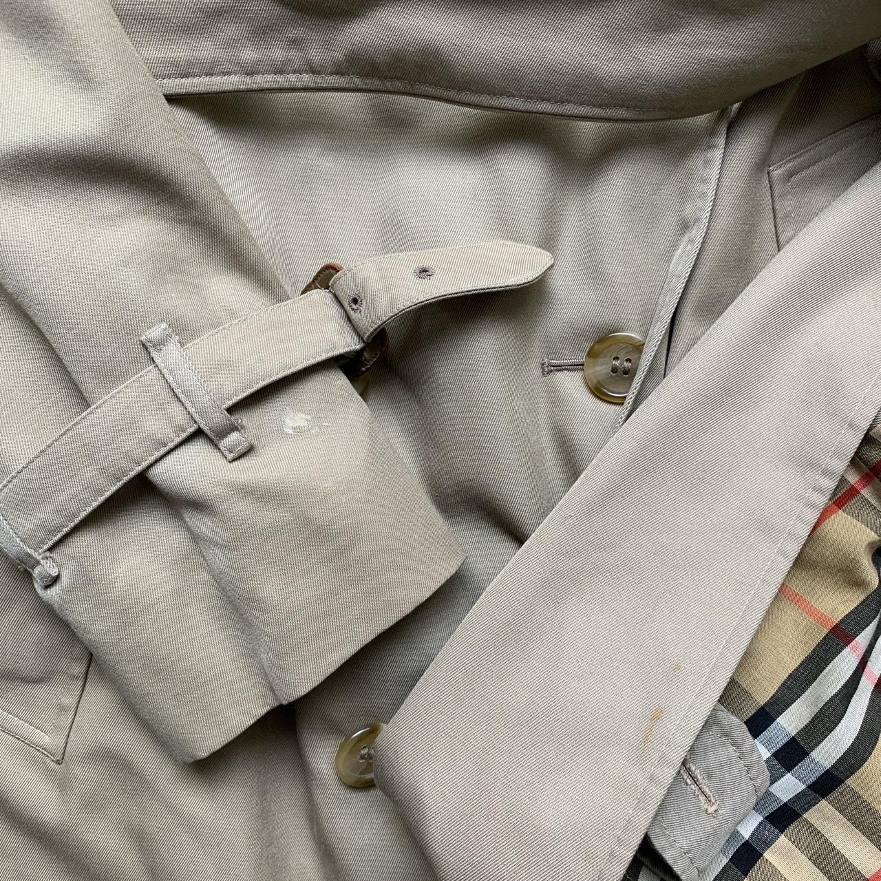 Burberrys Burberry Vintage Womens Trench Coat Jacket with Belt (XL)