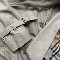 Burberrys Burberry Vintage Womens Trench Coat Jacket with Belt (XL)