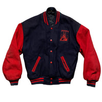 Budweiser Vintage Racing Drag Race Varsity Bomber Jacket (S)