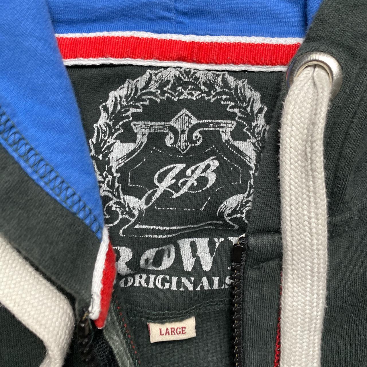 Browns Motorcycles Racing Green Blue and Red Hoodie (L)