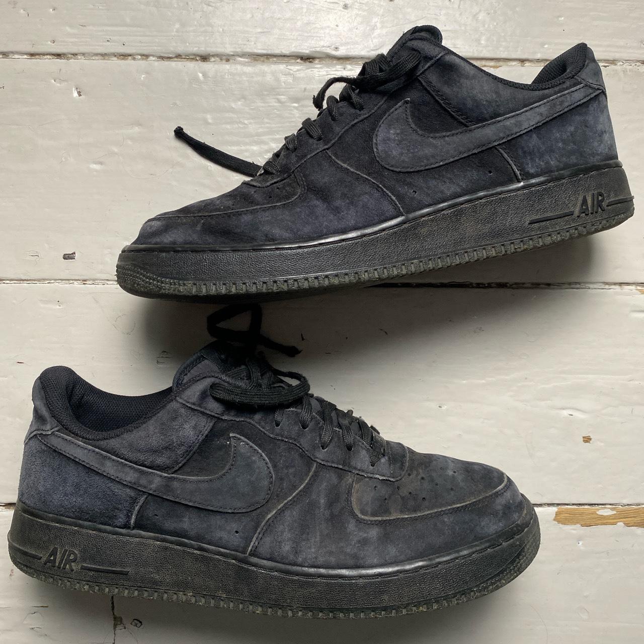 Triple black suede hot sale air force 1