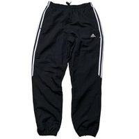 Adidas Black and White Shell Trackpant Baggy Bottoms