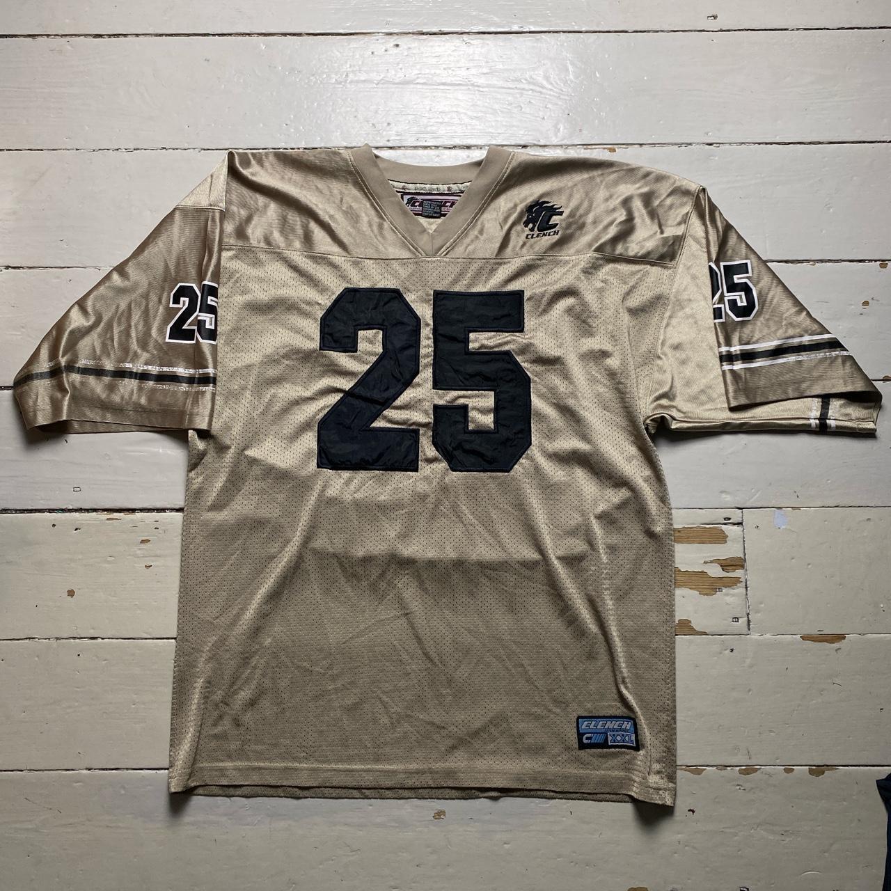 Clench Sports New York Vintage Gold Football Jersey