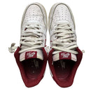 Nike Air Force 1 White and Burgundy (UK 11)