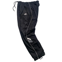 Nike Black and White Shell Trackpant Baggy Bottoms (S)