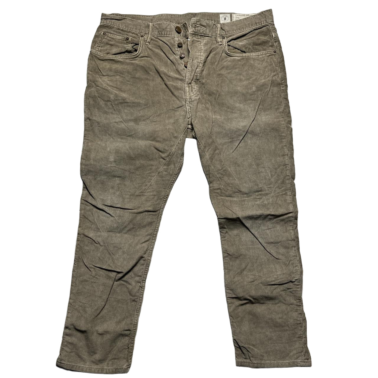 All Saints Corduroy Khaki Jeans (34W)