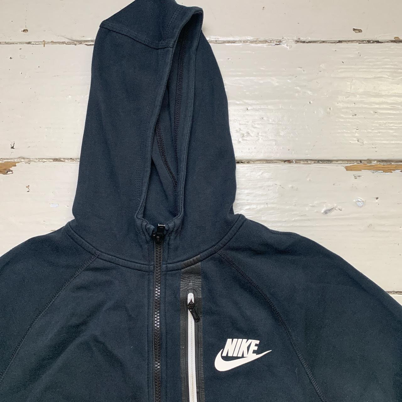 Nike Swoosh Black and White Hoodie