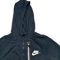 Nike Swoosh Black and White Hoodie (XS)
