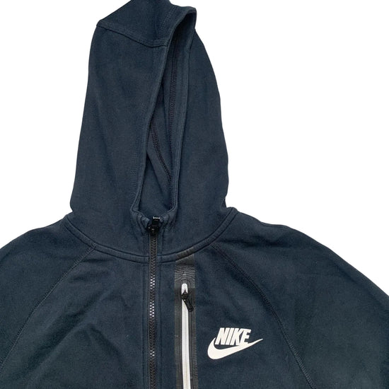 Nike Swoosh Black and White Hoodie (XS)