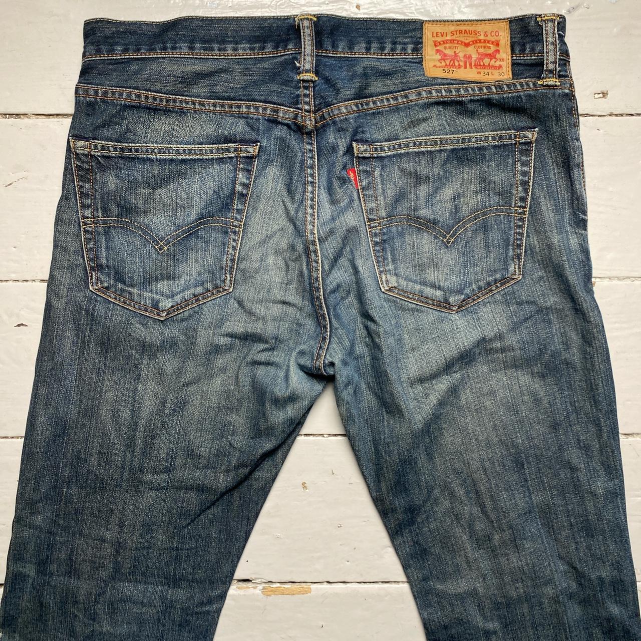 Levis 527 Baggy Navy Stonewash Jeans