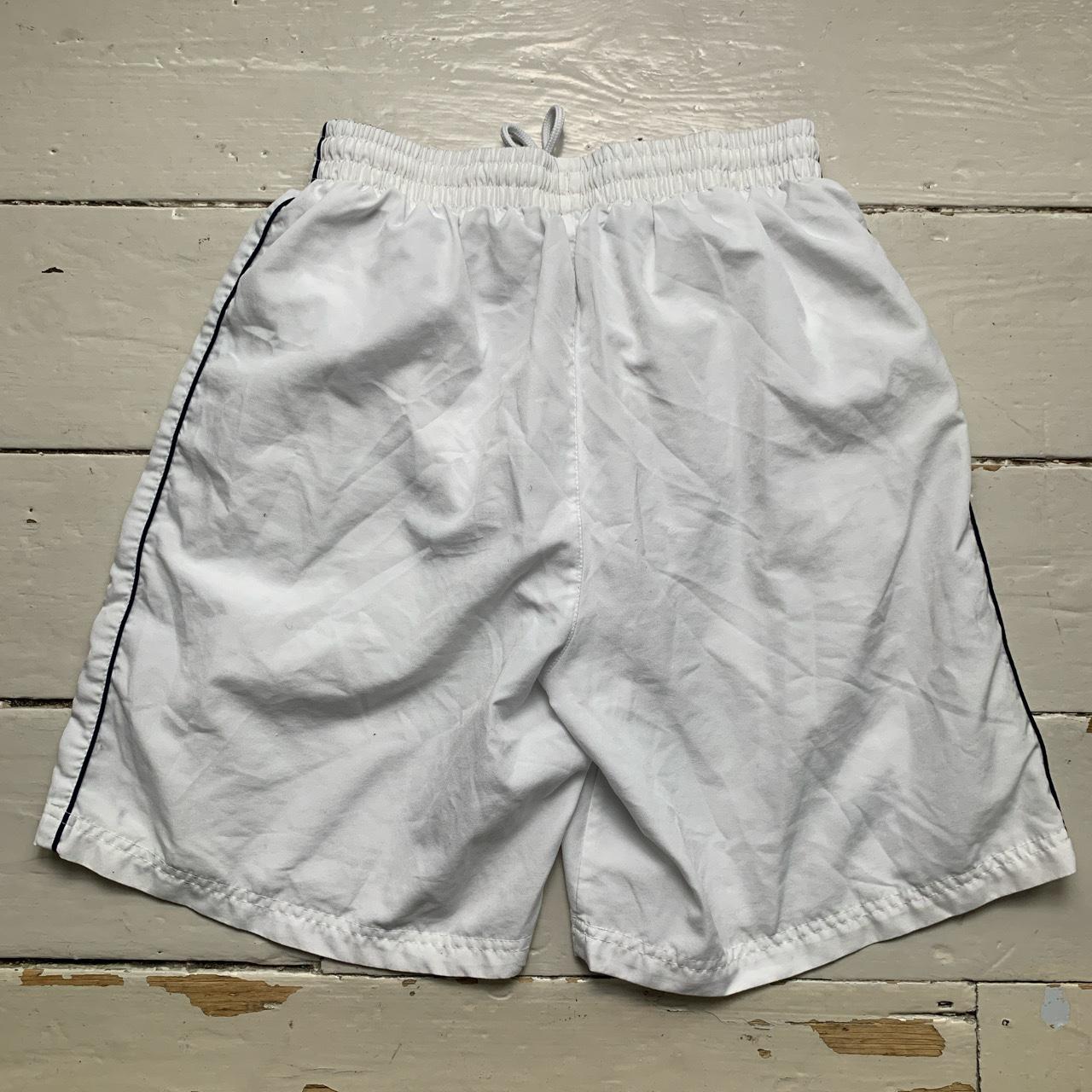 Umbro White Navy and Brown Vintage Shell Track Pant Shorts