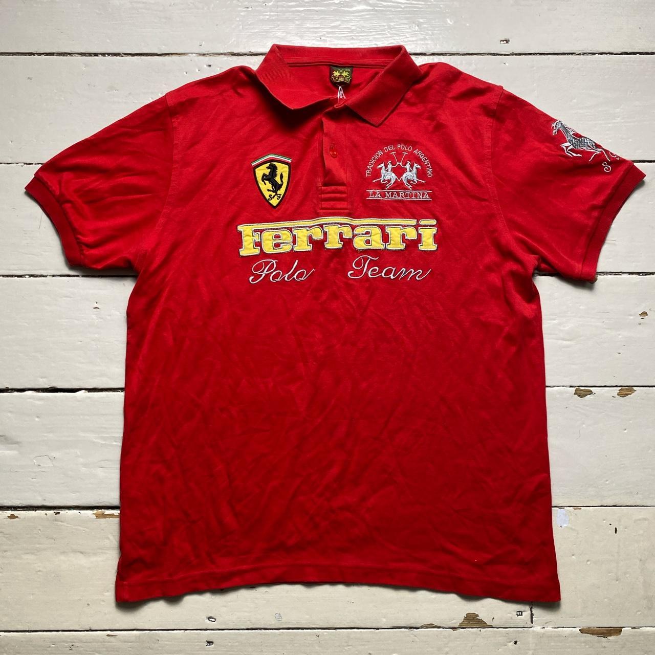 Ferrari Polo Team Red Polo Shirt