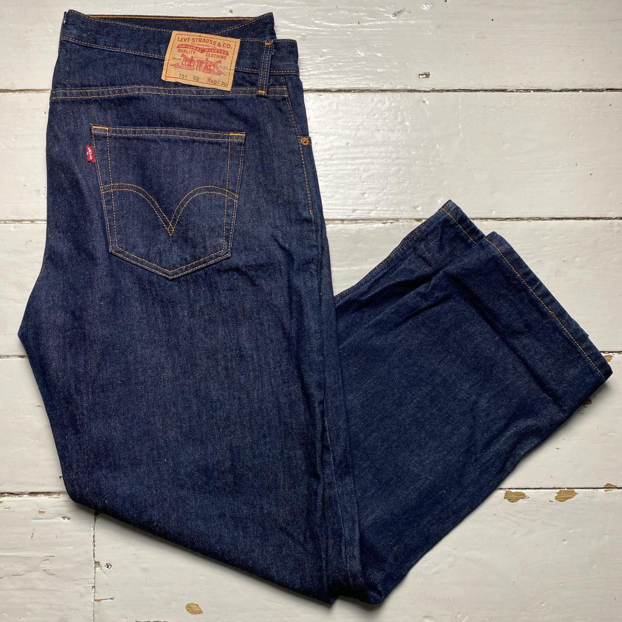 Levis 751 02 Vintage Dark Navy Baggy Jeans