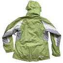 Salomon Green and White Fleece Lined Ski Jacket (L)