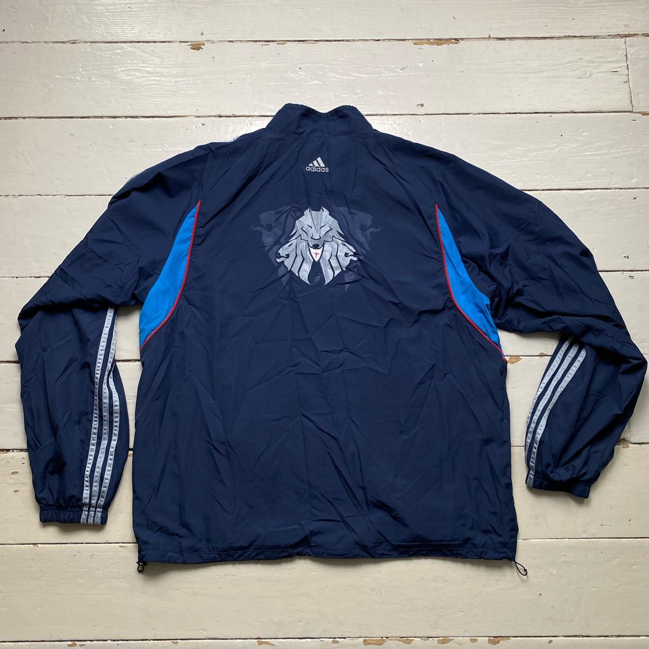 Adidas David Beckham Academy Climacool Shell Tracksuit Jacket Navy Red and Blue