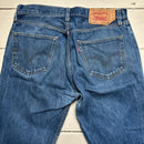 Levis 501 Navy Baggy Jeans