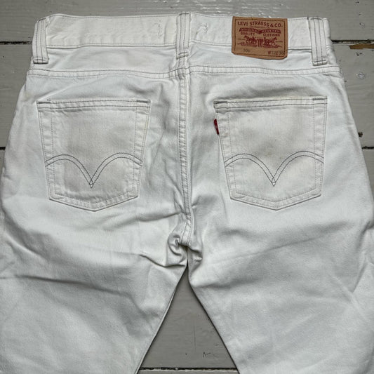 Levis 506 Vintage White Jeans