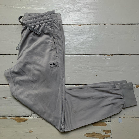 EA7 Emporio Armani Grey and Black Joggers