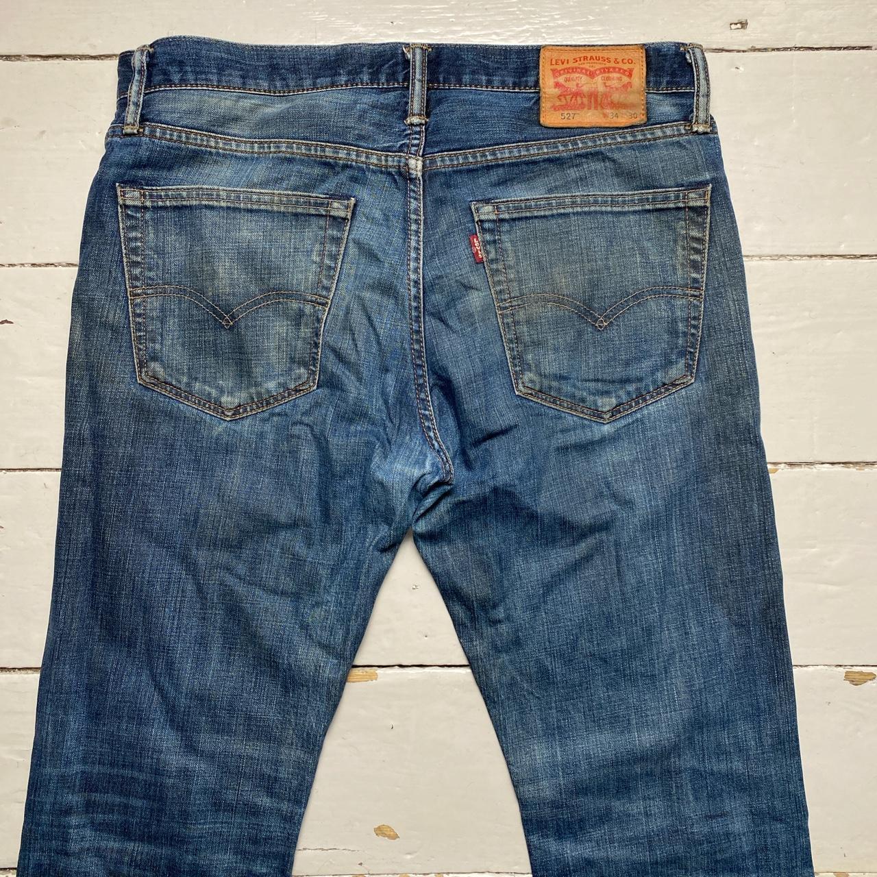 Levis 527 Navy Stonewash Jeans